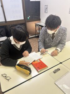 小郡市 学習塾 イノセント小郡教室 冬期講習 教室の様子