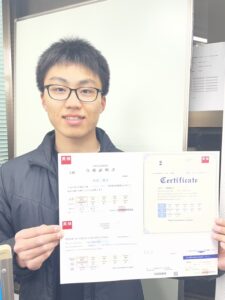 学習塾イノセント津福教室英検合格者