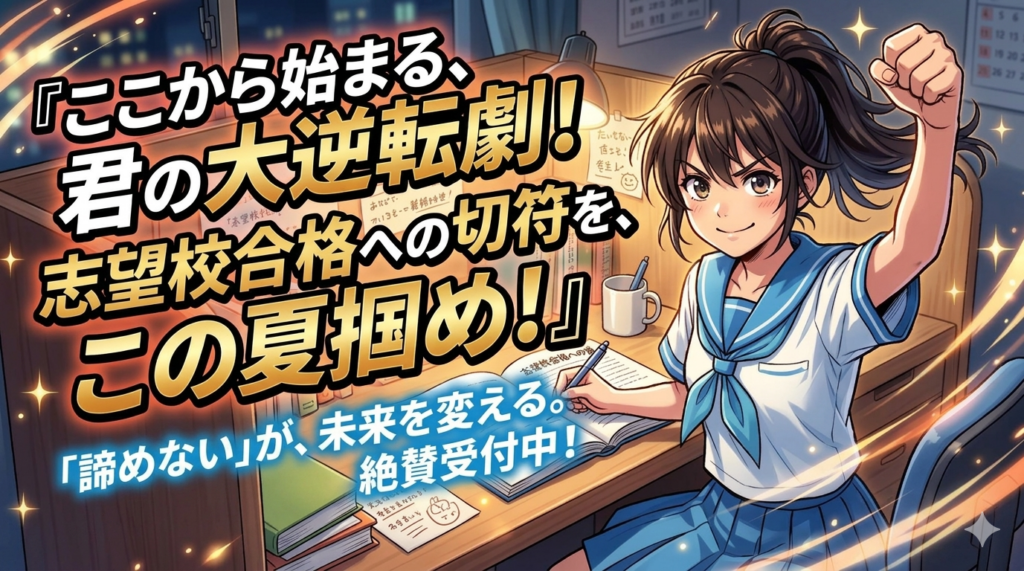 【中3の夏が合否の分かれ道】入試の半分は1・2年の内容！？今すぐ総復習を始めよう！