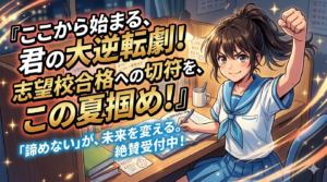 【中3の夏が合否の分かれ道】入試の半分は1・2年の内容！？今すぐ総復習を始めよう！