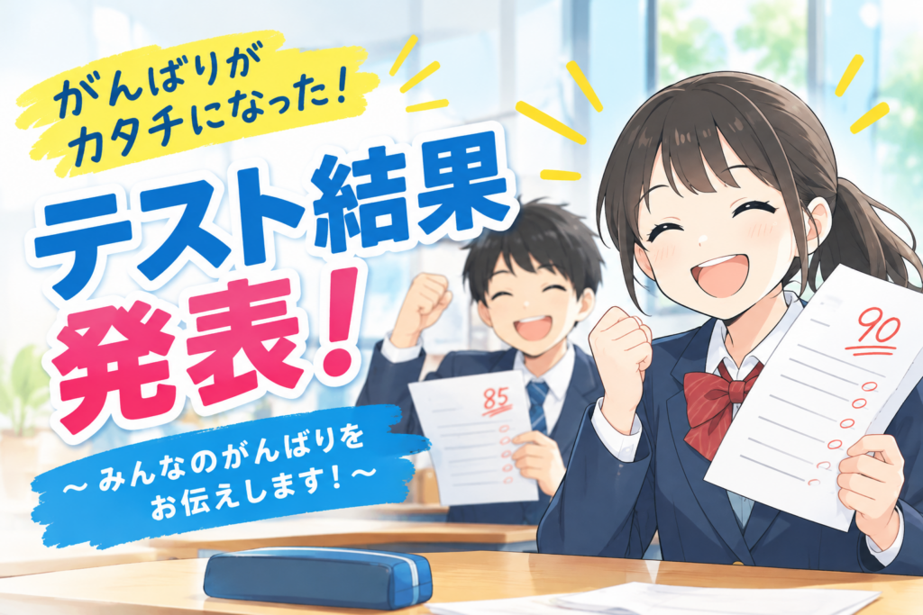 定期テスト　結果発表！！