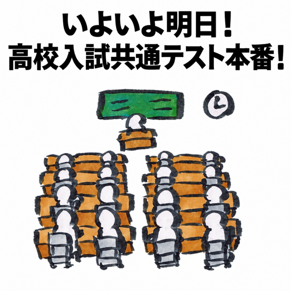 【八代教室】いよいよ明日！高校入試共通テスト本番！