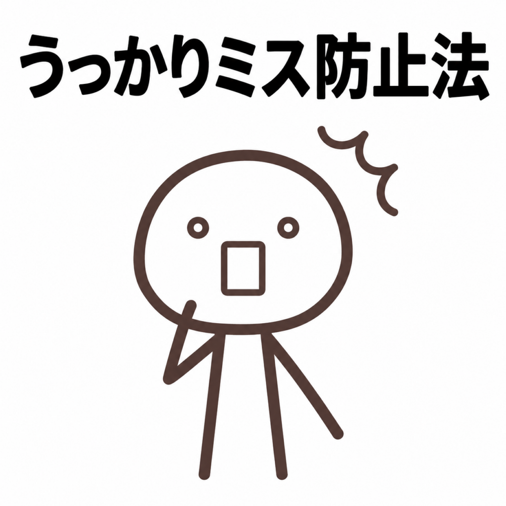 【八代教室】うっかりミス防止法