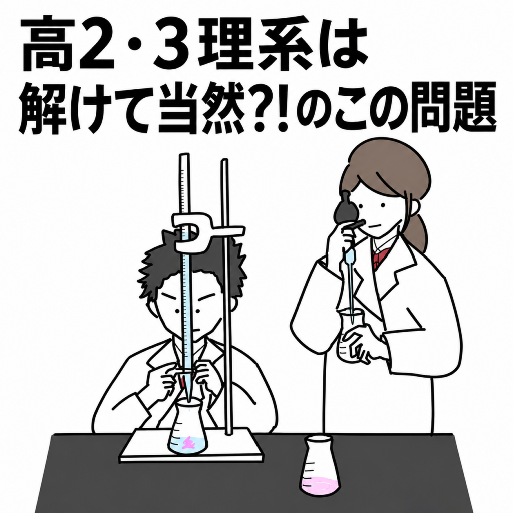 【大学入学共通テスト】高2・3理系は解けて当然?!のこの問題